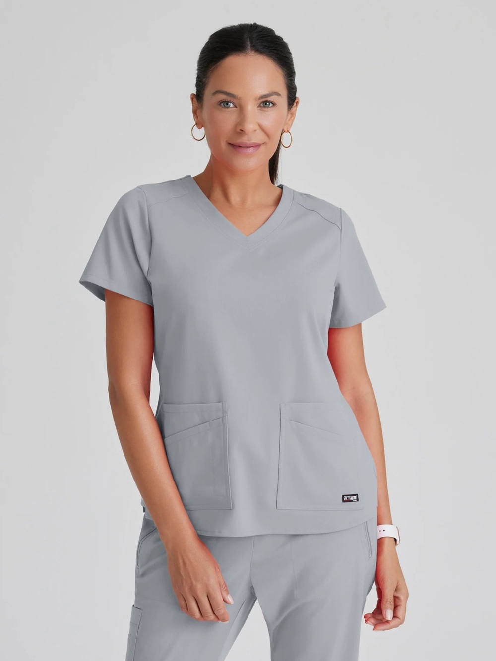 Grey’s Anatomy by Barco Professional Wear Scrub Set Gray XS Spandex Stretch